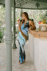 Blue Long Dress // Stargaze Tie Dye