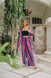 Lani Long Kimono // Eclipse Fade Tie Dye