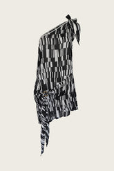 Kira Short Dress // Star Matrix Print