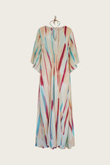 Zari Long Kaftan // Brushlight Tie Dye