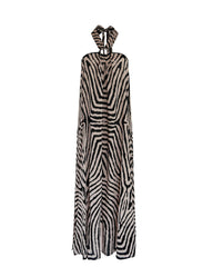 Tala Long Dress // Tribal Moon Print