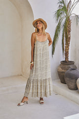 Ember Long Dress & Lycra Bra – Mystical Print