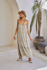 Ember Long Dress & Lycra Bra – Mystical Print