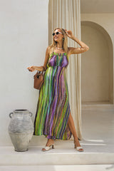 Delphine Long Dress – Boho Waves Tie Dye