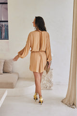 Eternity Short Jumpsuit – Solid Color with Classic Beadwork