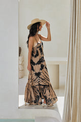 Ember Long Dress & Lycra Bra – Funky Tie Dye