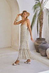 Ember Long Dress & Lycra Bra – Mystical Print