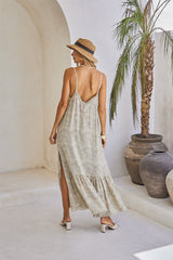 Ember Long Dress & Lycra Bra – Mystical Print