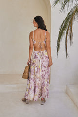 Mermaid Long Dress – Aqua Splash Tie Dye