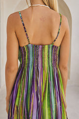 Delphine Long Dress – Boho Waves Tie Dye