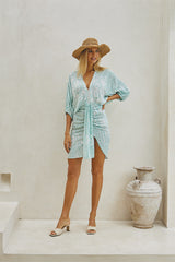 Cassia Short Dress Kimono – Ethnic Fusion Print