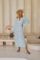 Zephyra Long Kaftan – Ethnic Fusion Print