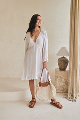 Urbanite Short Tunic – Vivid Solids White