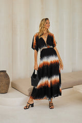 Regalia Long Jumpsuit – Color Burst Tie Dye