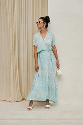 Mirage Long Dress – Ethnic Fusion Print