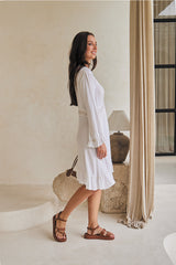 Urbanite Short Tunic – Vivid Solids White