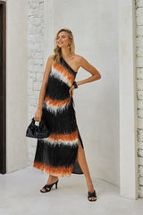 Evengeline Long Dress – Color Burst Tie Dye