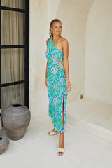 Oceana Long Dress – Kaleidoscopic Print