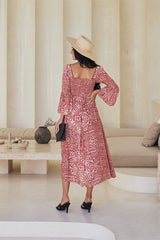 Nova Midi Dress – Ethnic Fusion Print