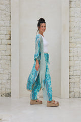 Dahlia Long Kimono – Snake Lux Print