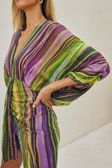 Cassia Short Dress Kimono – Boho Waves Tie Dye