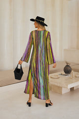 Zephyra Long Kaftan – Boho Waves Tie Dye