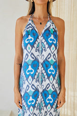 Luna Long Dress – Kaleidoscopic Print