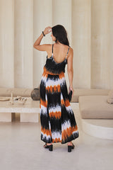 Adeline Long Dress – Color Burst Tie Dye