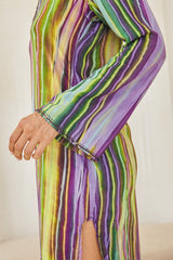 Zephyra Long Kaftan – Boho Waves Tie Dye