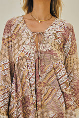 Skylar Shirt – Vintage Print Embroidered