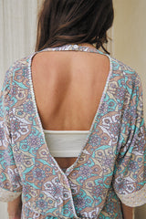 Solstice Long Tunic – Psychedelic Print with Lace