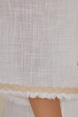 Flora Kimono Top – Solid with Delicate Lace Touches