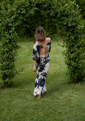 Lana Manipura Dress // Carbo Tie Dye - Negro