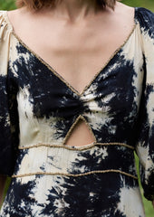 Lana Manipura Dress // Carbo Tie Dye - Negro