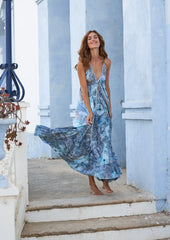 Deja Dress // Bora Tie Dye - Azul