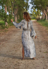 Cora Kaftan // Tanit Tie Dye - Grigio