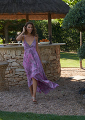 Eda Boho Dress // Molí Tie Dye - Rosa