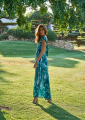 Jacinda Dress // Es Canar Tie Dye - Green