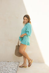 Merle Blouse // Abanico Print