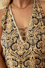 Clementine Long Dress // Tribal Print