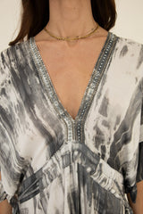 Marilla Long Kaftan // Mosaic Batik