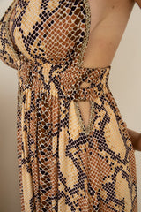 Verbena Long Dress // Animal Print