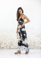 Abai Dress // Carbo Tie Dye – Negro