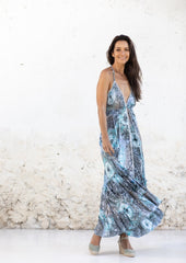 Deja Dress // Bora Tie Dye - Azul