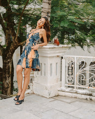 Cora Short Dress // Ocean Fade Tie Dye
