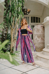 Lani Long Kimono // Eclipse Fade Tie Dye