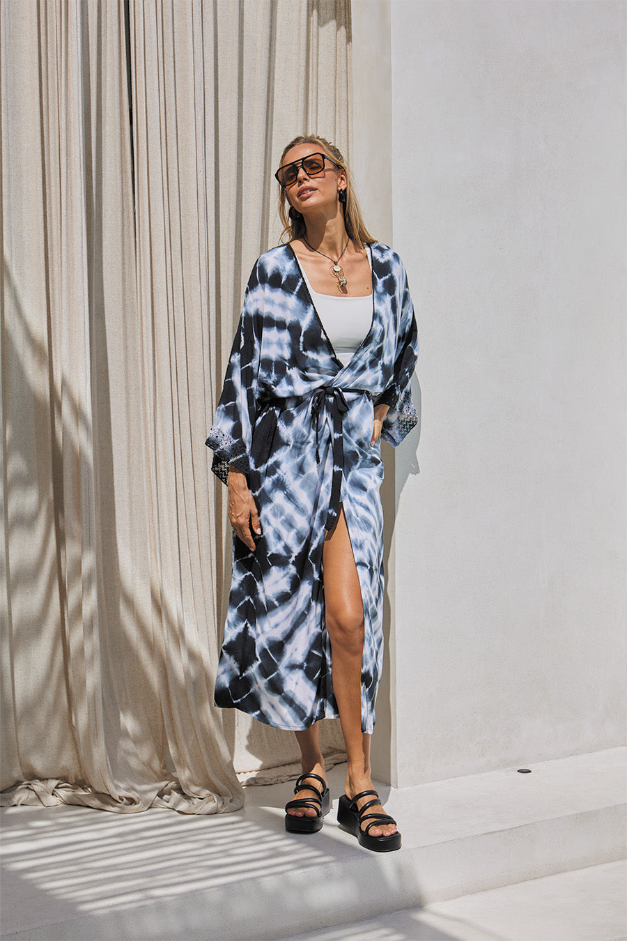 Gypsy Kimono & Top – Abstract Bubble Tie Dye