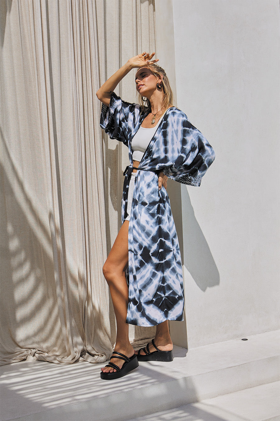 Gypsy Kimono & Top – Abstract Bubble Tie Dye