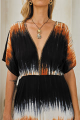 Regalia Long Jumpsuit – Color Burst Tie Dye