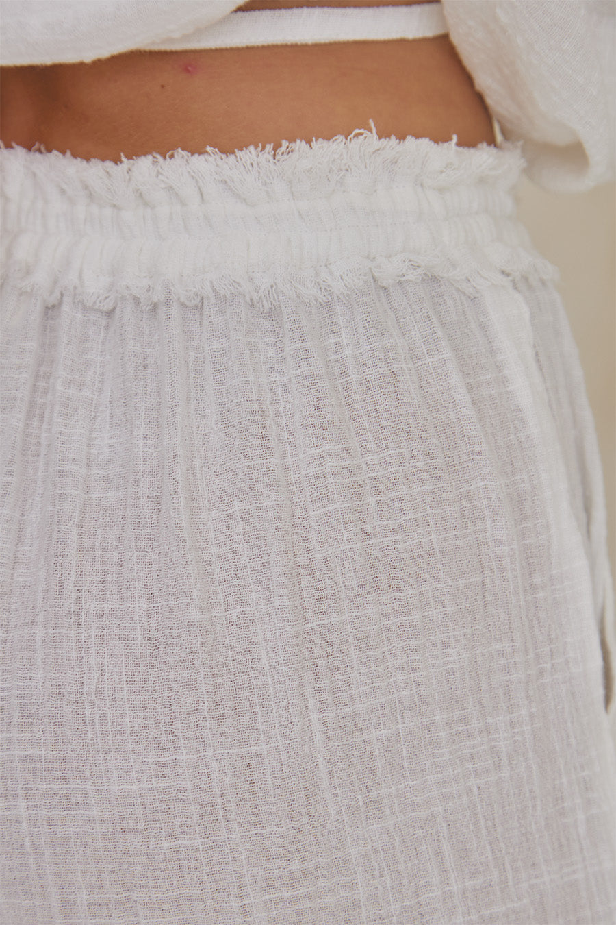 Flora Kimono Top – Solid with Delicate Lace Touches